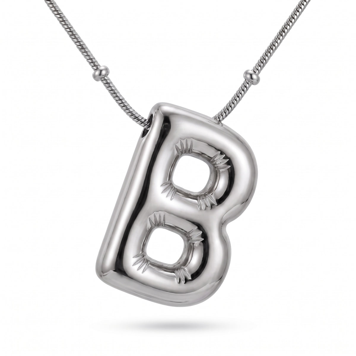 Balloon Initial Pendant Necklace