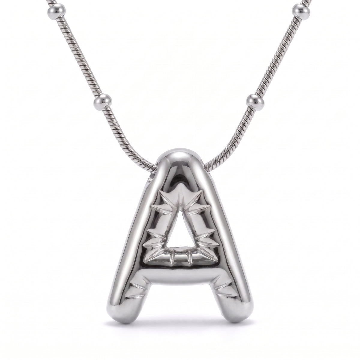 Balloon Initial Pendant Necklace